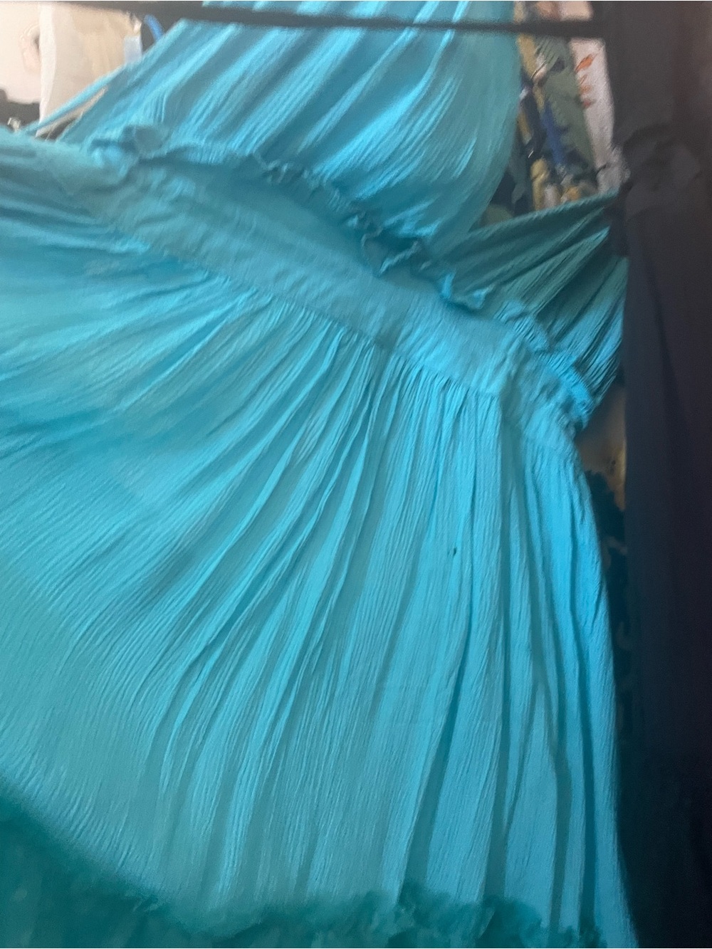 Large Summer Dresses Coral, Lavender, Mustard, Black, Turquoise, + Grey XL - Picture 6 of 7